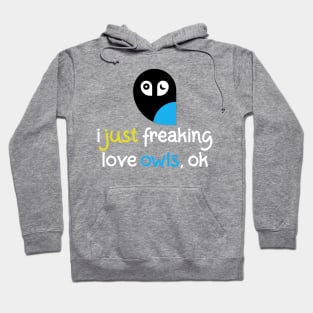 Abstract Owl Always Love Owl Design Hoodie